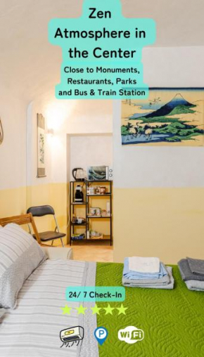 Zen Studio in the Center With Free Parking and 24Hours Automatic Check-In Casale Monferrato